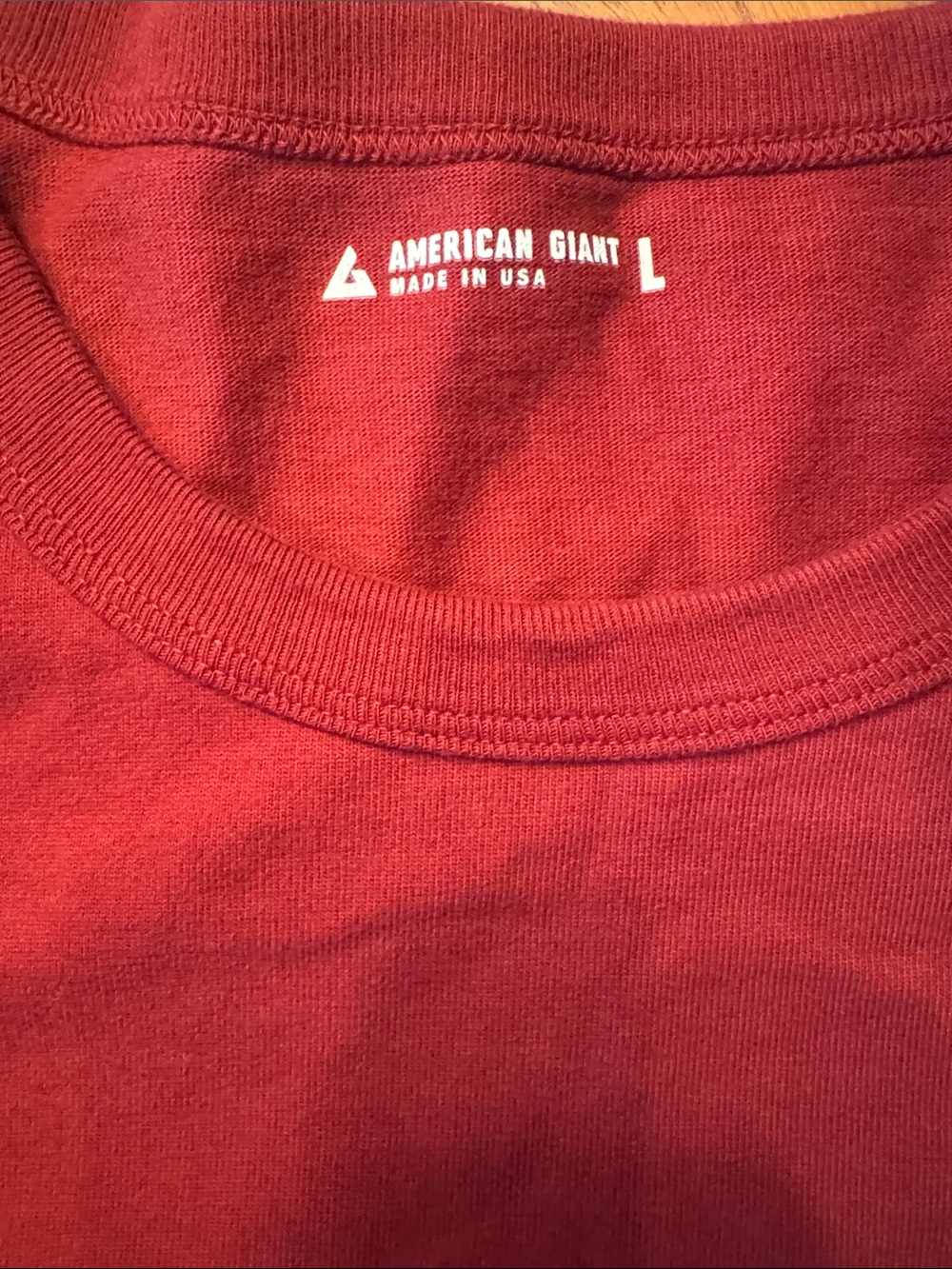 American Giant Everest Tee Large Black Heavyweight 15.2oz Made USA Boxy Fit T - Picture 2 of 6